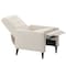 Flash Furniture Ezra Mid-Century Modern LeatherSoft Upholstered Button Tufted Pushback Recliner in Cream SG-SX-80415N-CRM-GG - alternate 7